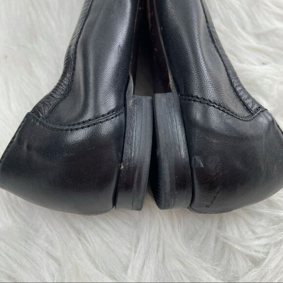 AGL Leather & Patent Leather Buckle Ballet Flats - Picture 6 of 11